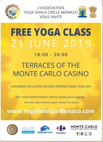 Yoga Solstice Monaco Poster 2019